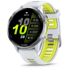 Garmin Forerunner 970 Titanium with Whitestone Case and Whitestone/Translucent Amp Yellow Band (010-02969-61)