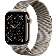 Apple Watch 11 42mm Gold Titanium Case / Gold Milanese Loop